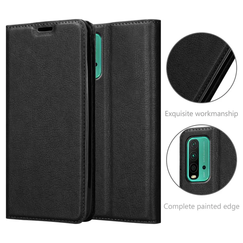 Cadorabo Hülle kompatibel mit Xiaomi RedMi 9T / POCO M3 Schutzhülle mit Magnetverschluss, Standfunktion und Kartenfach