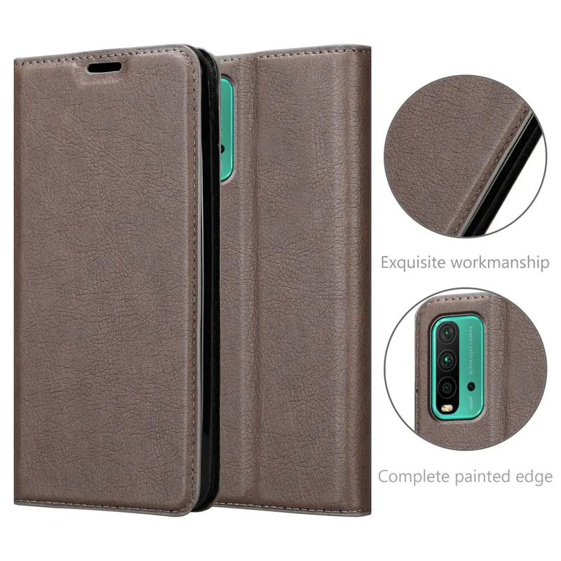 Cadorabo Hülle kompatibel mit Xiaomi RedMi 9T / POCO M3 Schutzhülle mit Magnetverschluss, Standfunktion und Kartenfach