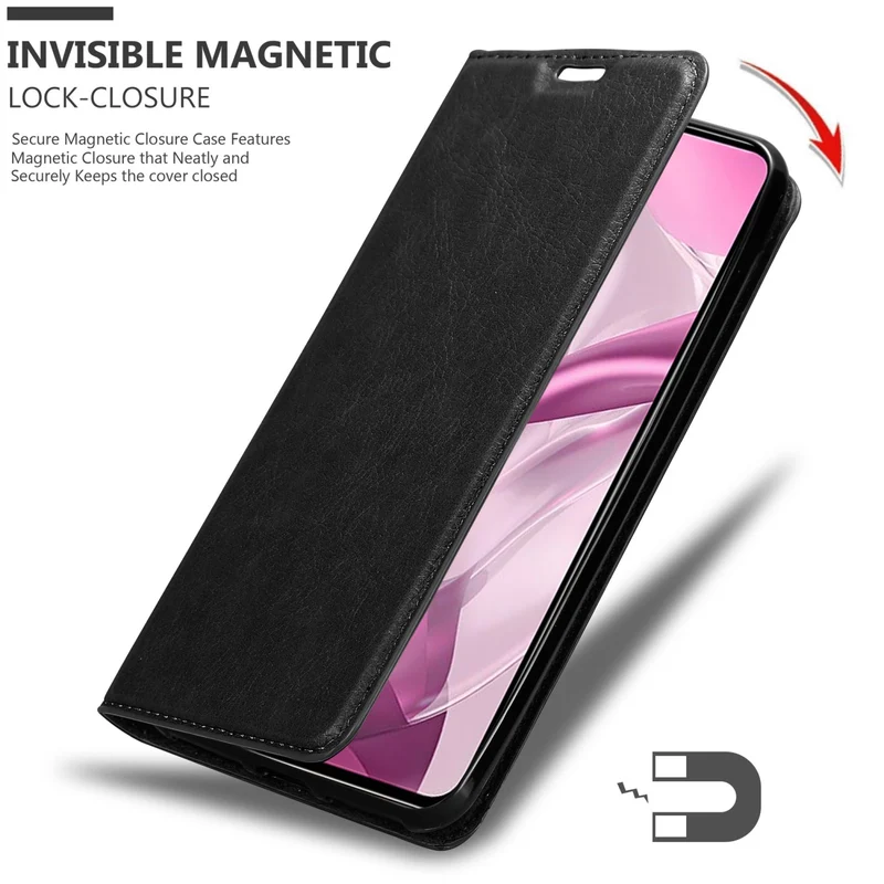 Cadorabo Hülle kompatibel mit Xiaomi Mi 11 LITE (4G / 5G) / 11 LITE NE Schutzhülle mit Magnetverschluss, Standfunktion und Kartenfach