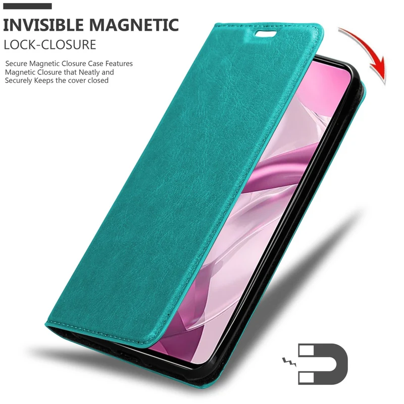 Cadorabo Hülle kompatibel mit Xiaomi Mi 11 LITE (4G / 5G) / 11 LITE NE Schutzhülle mit Magnetverschluss, Standfunktion und Kartenfach