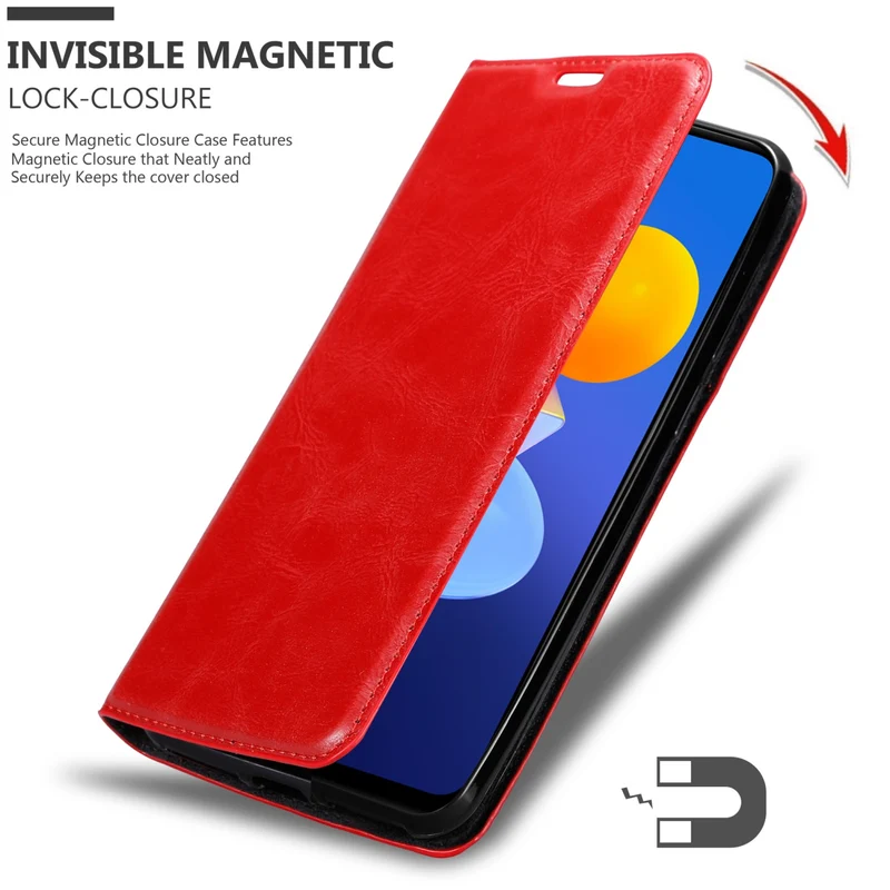 Cadorabo Hülle kompatibel mit Vivo Y52 5G / Y72 5G Schutzhülle mit Magnetverschluss, Standfunktion und Kartenfach