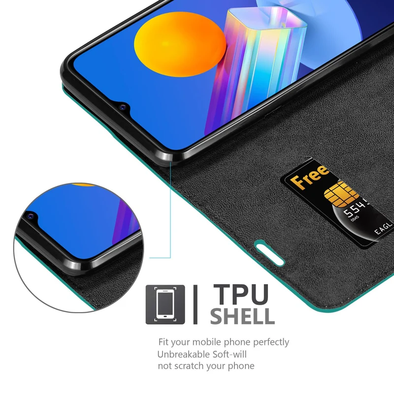 Cadorabo Hülle kompatibel mit Vivo Y52 5G / Y72 5G Schutzhülle mit Magnetverschluss, Standfunktion und Kartenfach