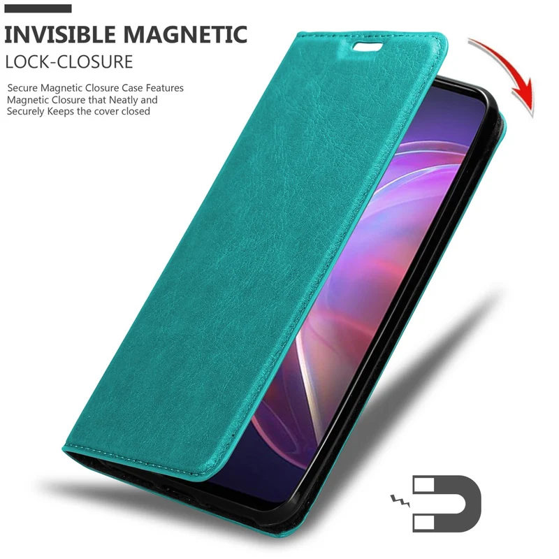 Cadorabo Hülle kompatibel mit Vivo V21 4G / 5G Schutzhülle mit Magnetverschluss, Standfunktion und Kartenfach
