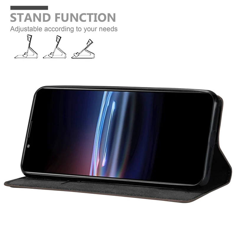 Cadorabo Hülle kompatibel mit Sony Xperia PRO-I Schutzhülle mit Magnetverschluss, Standfunktion und Kartenfach