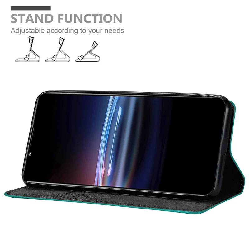 Cadorabo Hülle kompatibel mit Sony Xperia PRO-I Schutzhülle mit Magnetverschluss, Standfunktion und Kartenfach