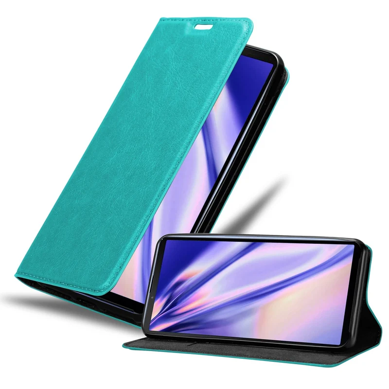 Cadorabo Hülle kompatibel mit Sony Xperia 10 III Schutzhülle mit Magnetverschluss, Standfunktion und Kartenfach