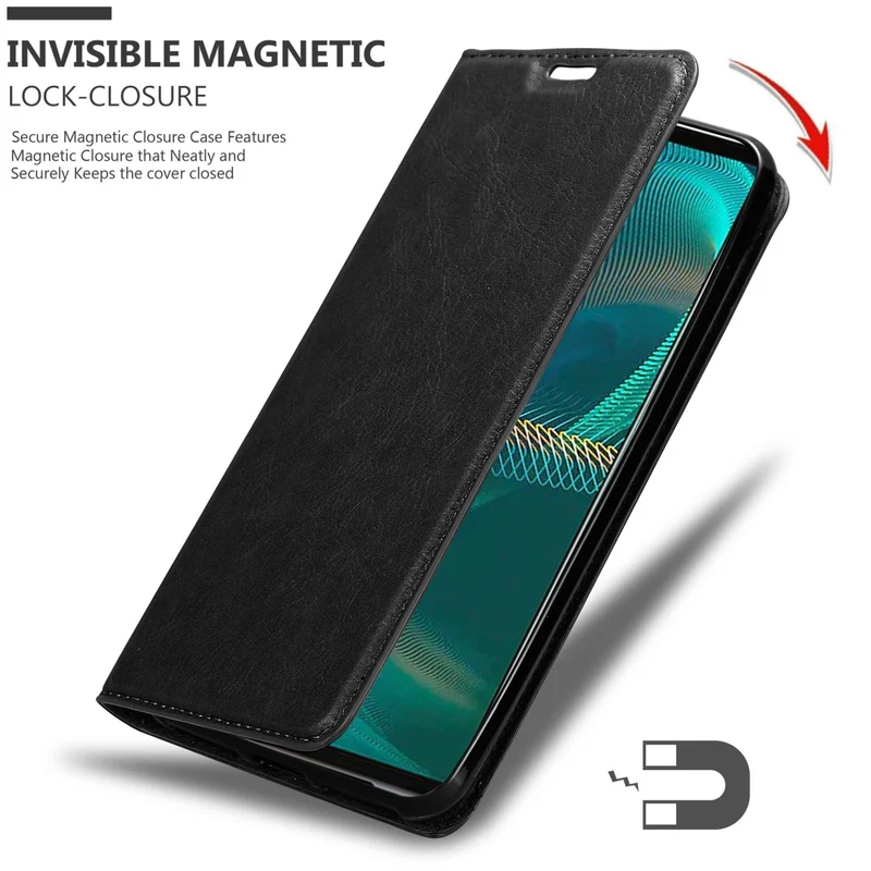 Cadorabo Hülle kompatibel mit Sony Xperia 5 III Schutzhülle mit Magnetverschluss, Standfunktion und Kartenfach