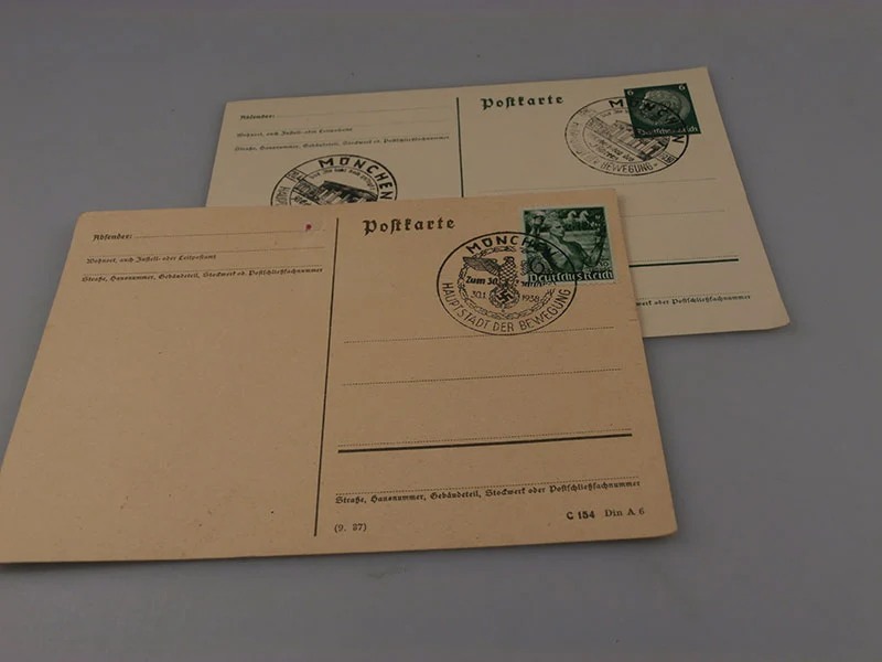 Paar Postkartenstempel München