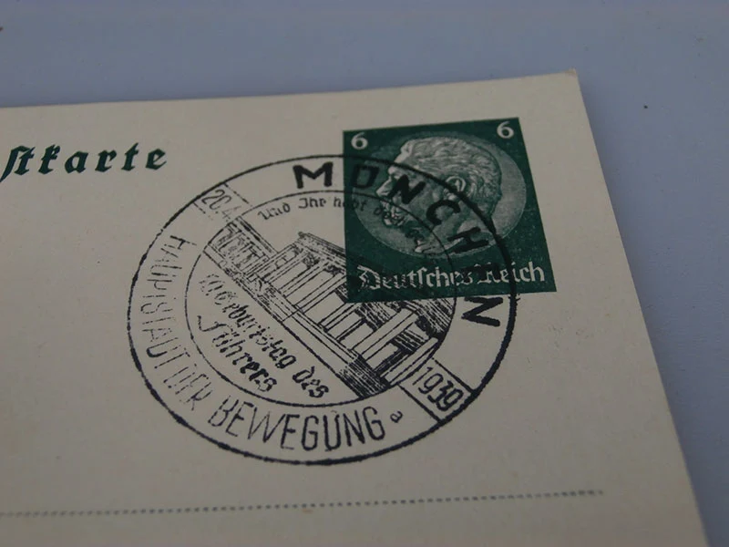 Paar Postkartenstempel München