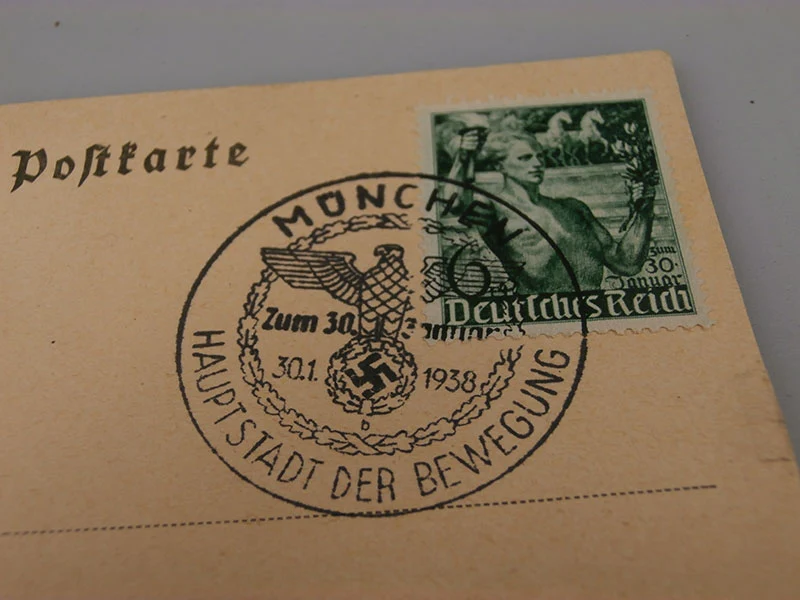 Paar Postkartenstempel München