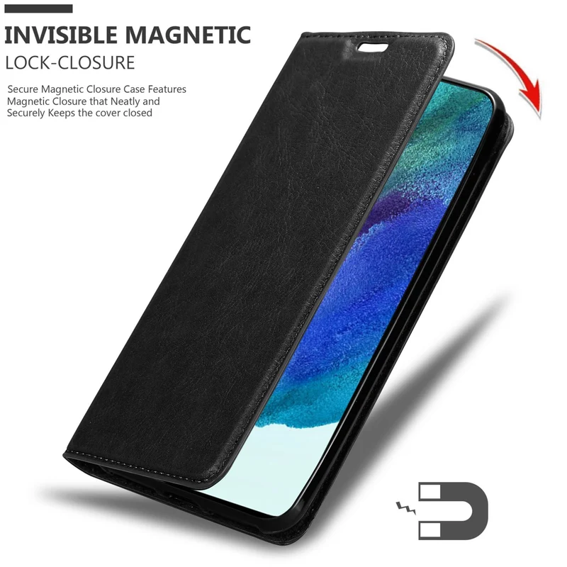 Cadorabo Hülle kompatibel mit Samsung Galaxy S22 PLUS Schutzhülle mit Magnetverschluss, Standfunktion und Kartenfach