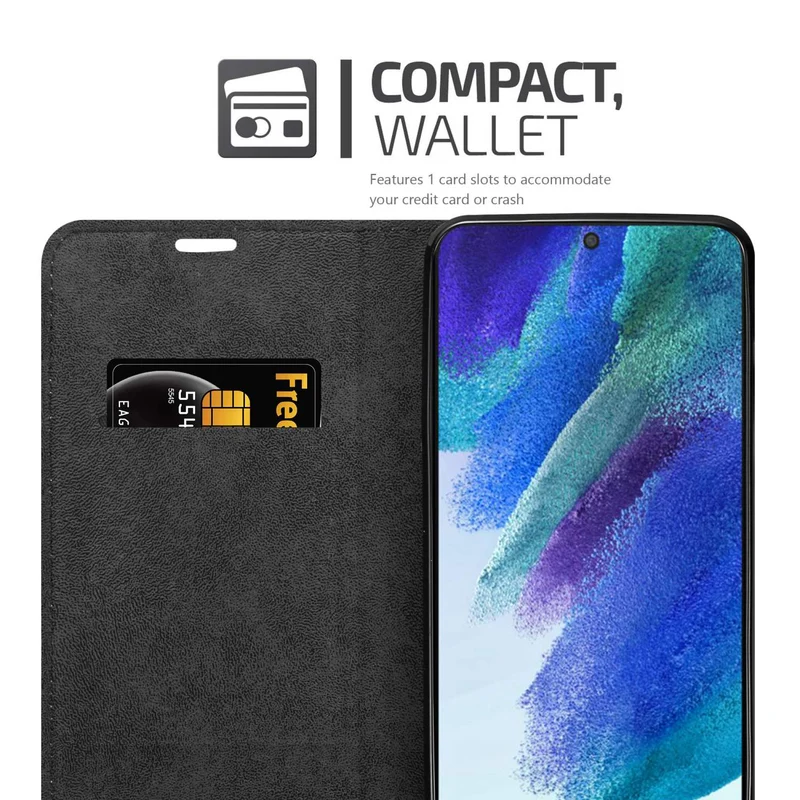 Cadorabo Hülle kompatibel mit Samsung Galaxy S22 PLUS Schutzhülle mit Magnetverschluss, Standfunktion und Kartenfach