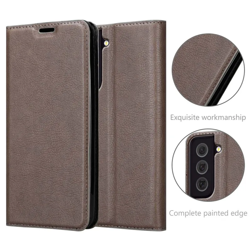 Cadorabo Hülle kompatibel mit Samsung Galaxy S22 PLUS Schutzhülle mit Magnetverschluss, Standfunktion und Kartenfach