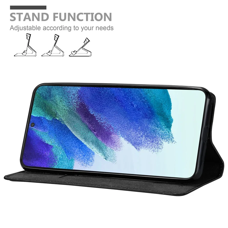 Cadorabo Hülle kompatibel mit Samsung Galaxy S22 Schutzhülle mit Magnetverschluss, Standfunktion und Kartenfach