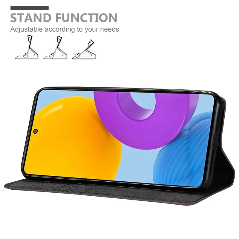 Cadorabo Hülle kompatibel mit Samsung Galaxy M52 5G Schutzhülle mit Magnetverschluss, Standfunktion und Kartenfach