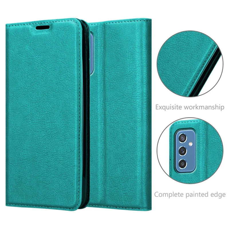 Cadorabo Hülle kompatibel mit Samsung Galaxy M52 5G Schutzhülle mit Magnetverschluss, Standfunktion und Kartenfach