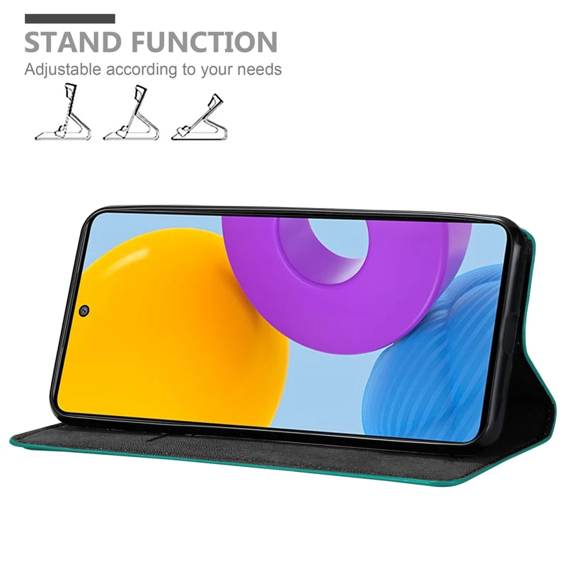 Cadorabo Hülle kompatibel mit Samsung Galaxy M52 5G Schutzhülle mit Magnetverschluss, Standfunktion und Kartenfach