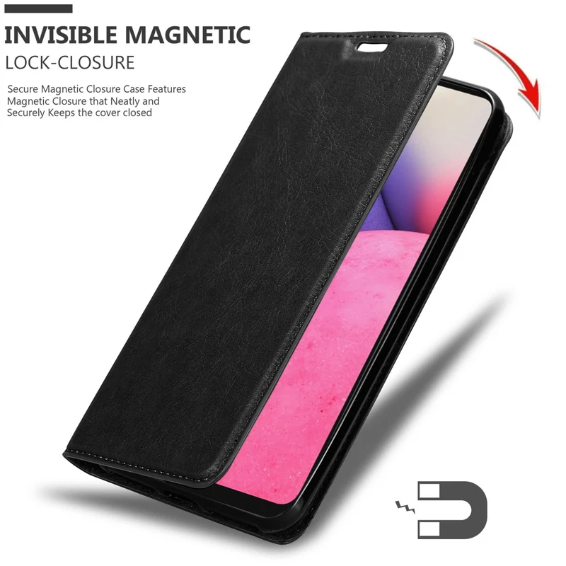 Cadorabo Hülle kompatibel mit Samsung Galaxy A33 5G Schutzhülle mit Magnetverschluss, Standfunktion und Kartenfach