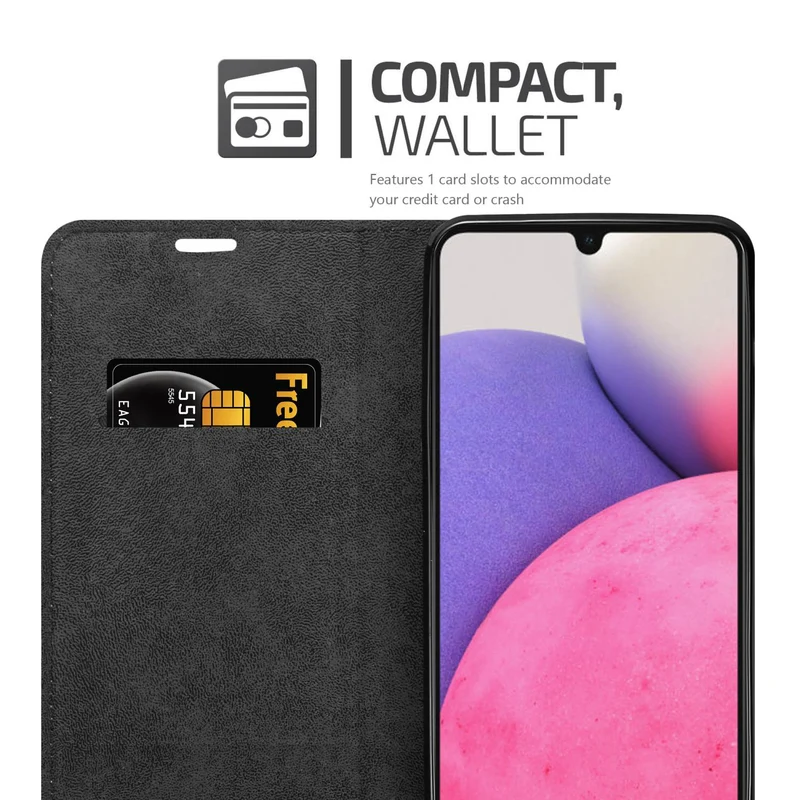 Cadorabo Hülle kompatibel mit Samsung Galaxy A33 5G Schutzhülle mit Magnetverschluss, Standfunktion und Kartenfach