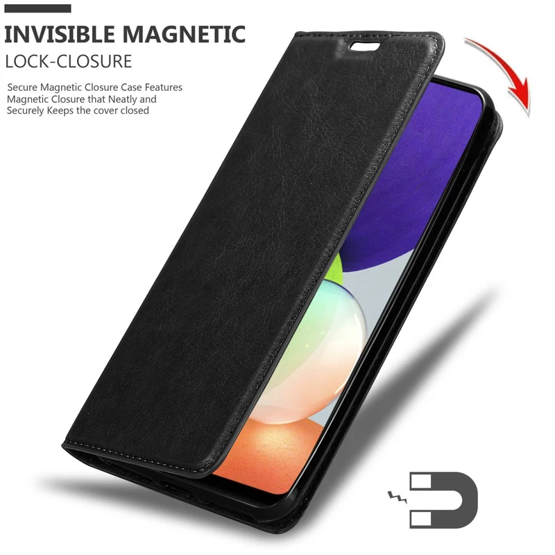 Cadorabo Hülle kompatibel mit Samsung Galaxy A22 4G / M22 / M32 4G Schutzhülle mit Magnetverschluss, Standfunktion und Kartenfach