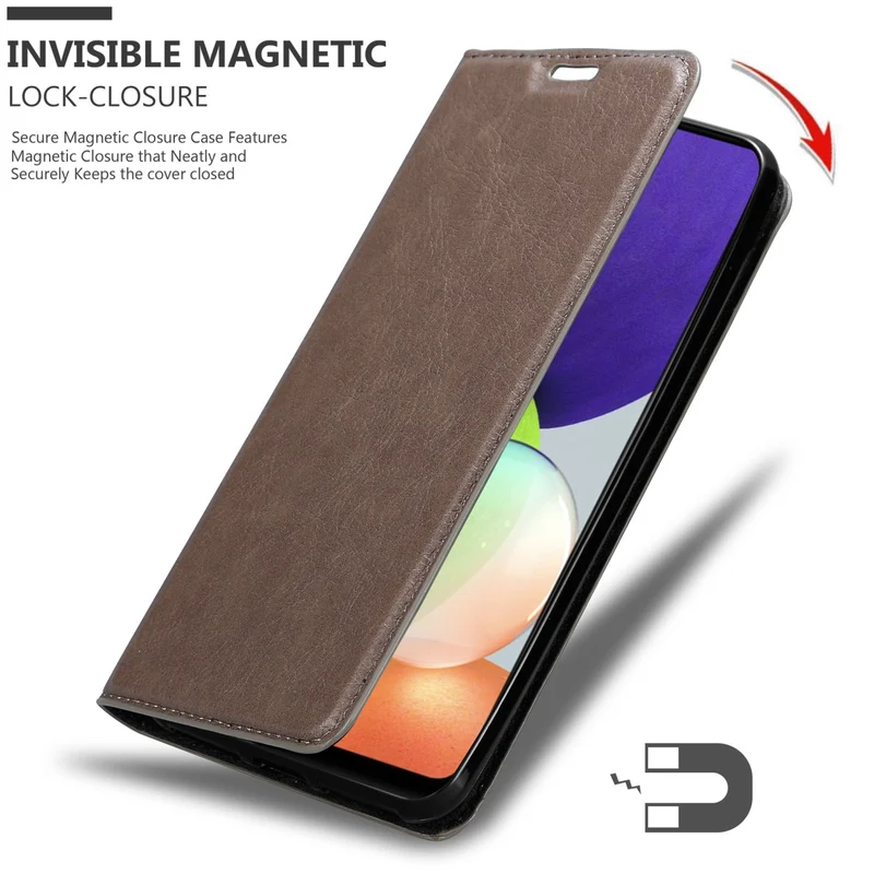 Cadorabo Hülle kompatibel mit Samsung Galaxy A22 4G / M22 / M32 4G Schutzhülle mit Magnetverschluss, Standfunktion und Kartenfach