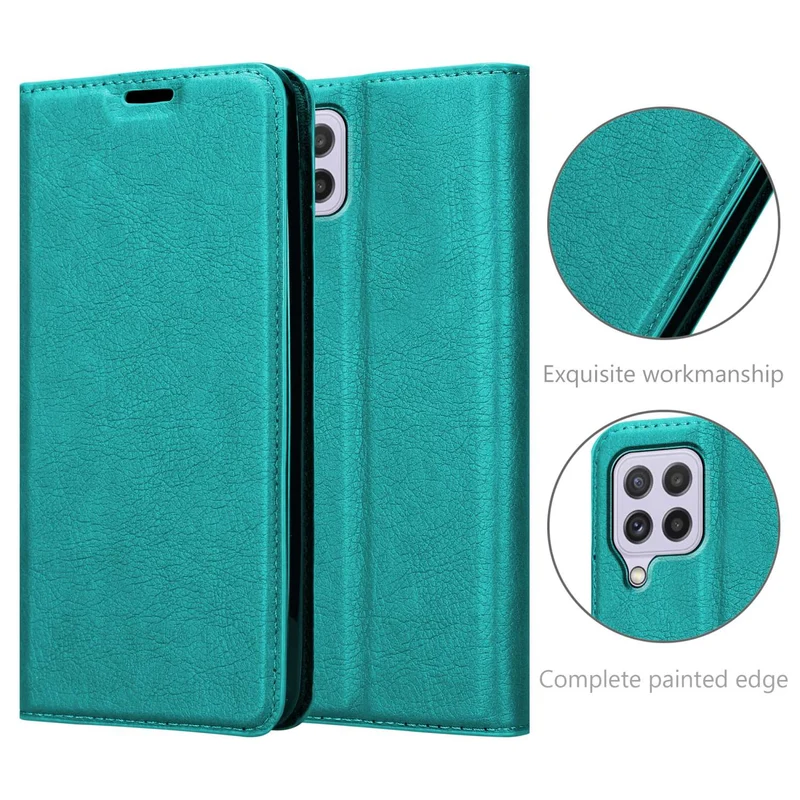 Cadorabo Hülle kompatibel mit Samsung Galaxy A22 4G / M22 / M32 4G Schutzhülle mit Magnetverschluss, Standfunktion und Kartenfach