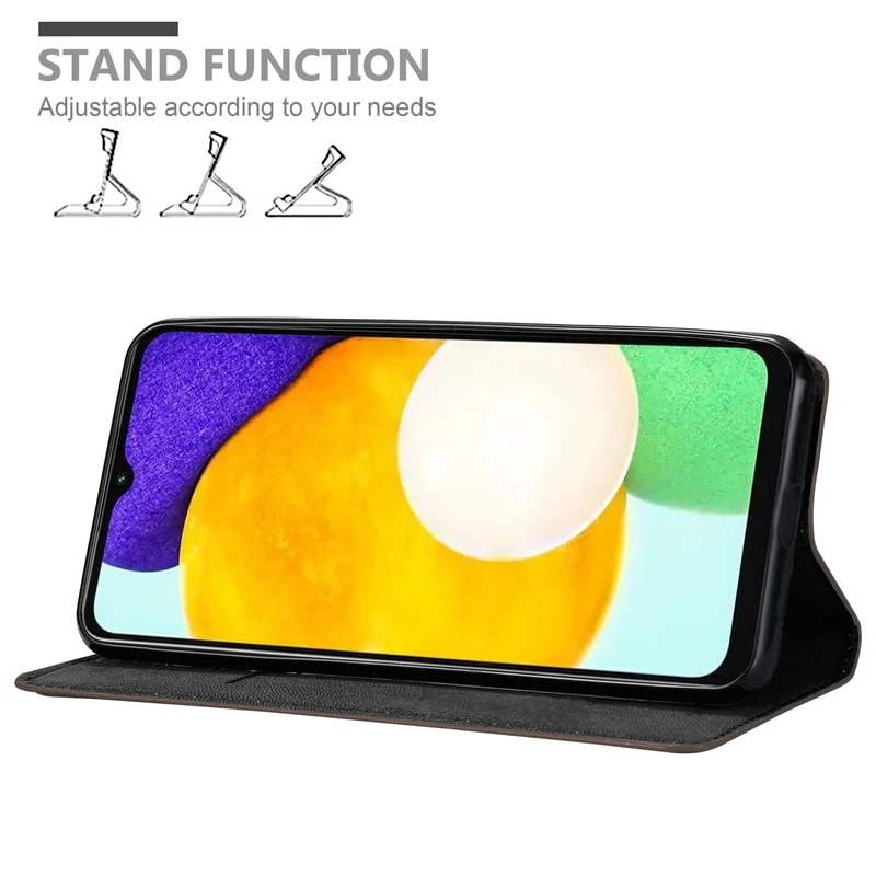 Cadorabo Hülle kompatibel mit Samsung Galaxy A13 5G Schutzhülle mit Magnetverschluss, Standfunktion und Kartenfach