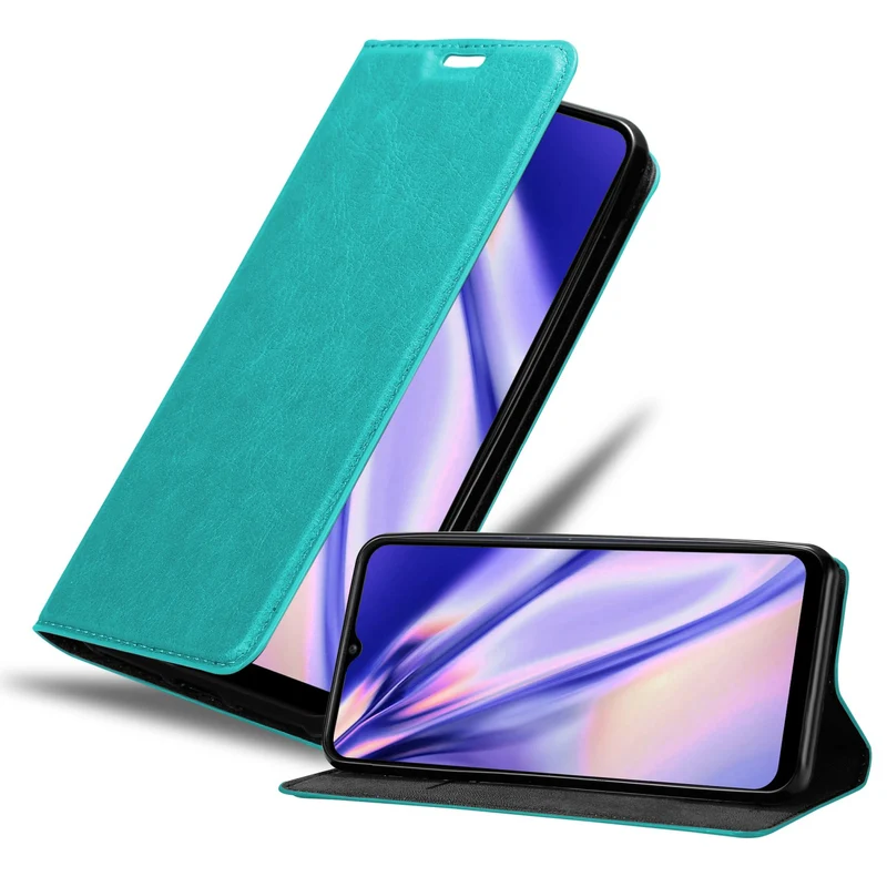 Cadorabo Hülle kompatibel mit Samsung Galaxy A03s Schutzhülle mit Magnetverschluss, Standfunktion und Kartenfach