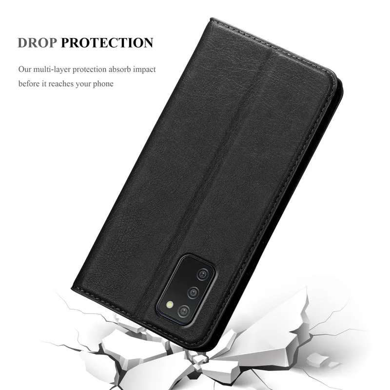 Cadorabo Hülle kompatibel mit Samsung Galaxy A03s Schutzhülle mit Magnetverschluss, Standfunktion und Kartenfach