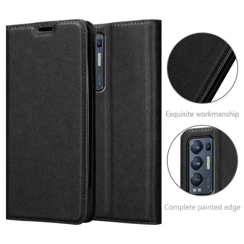 Cadorabo Hülle kompatibel mit Oppo FIND X3 NEO Schutzhülle mit Magnetverschluss, Standfunktion und Kartenfach