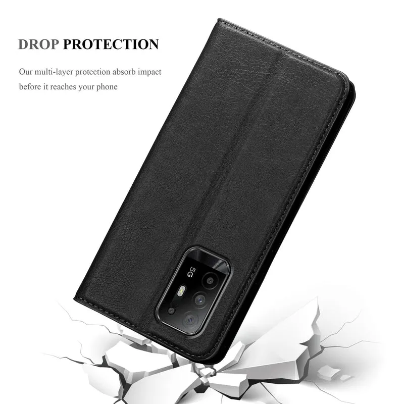 Cadorabo Hülle kompatibel mit Oppo A94 5G Schutzhülle mit Magnetverschluss, Standfunktion und Kartenfach