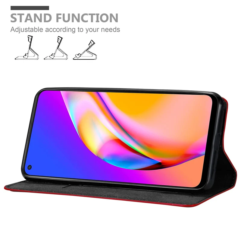 Cadorabo Hülle kompatibel mit Oppo A94 5G Schutzhülle mit Magnetverschluss, Standfunktion und Kartenfach