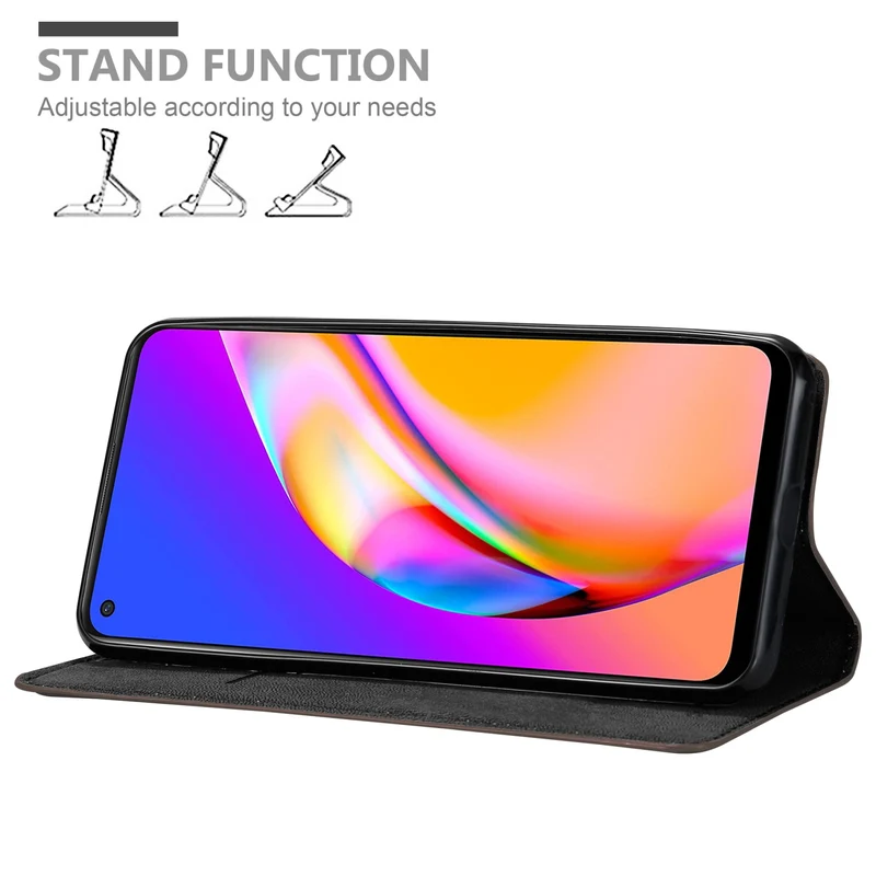 Cadorabo Hülle kompatibel mit Oppo A94 5G Schutzhülle mit Magnetverschluss, Standfunktion und Kartenfach