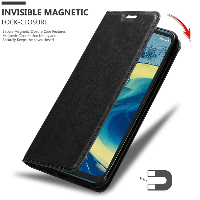 Cadorabo Hülle kompatibel mit Nokia XR20 Schutzhülle mit Magnetverschluss, Standfunktion und Kartenfach