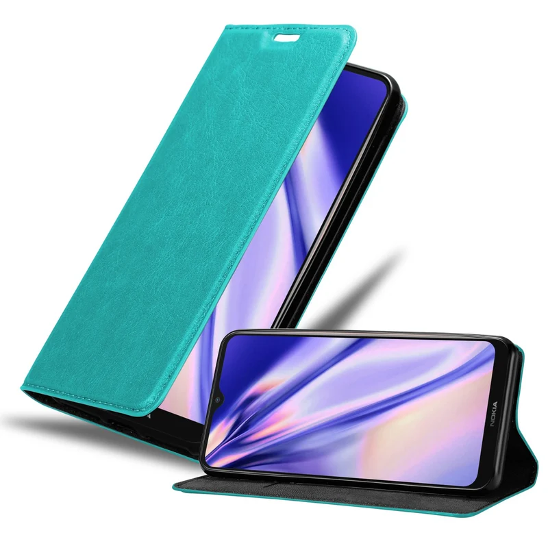 Cadorabo Hülle kompatibel mit Nokia G50 5G Schutzhülle mit Magnetverschluss, Standfunktion und Kartenfach