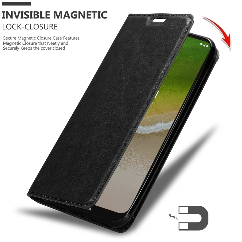 Cadorabo Hülle kompatibel mit Nokia G50 5G Schutzhülle mit Magnetverschluss, Standfunktion und Kartenfach