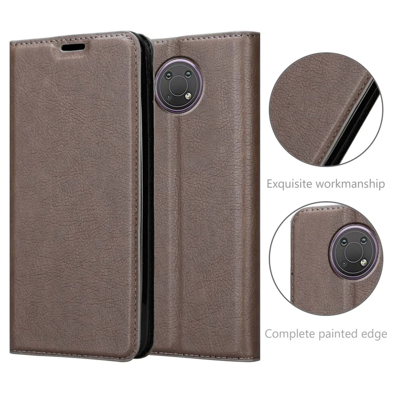 Cadorabo Hülle kompatibel mit Nokia G10 / G20 Schutzhülle mit Magnetverschluss, Standfunktion und Kartenfach