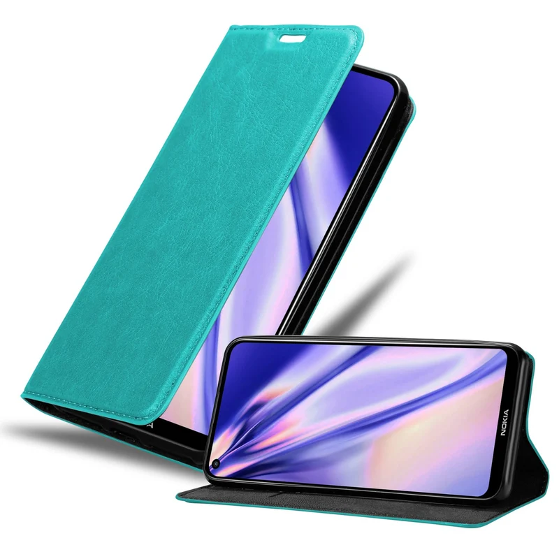 Cadorabo Hülle kompatibel mit Nokia 5,4 Schutzhülle mit Magnetverschluss, Standfunktion und Kartenfach