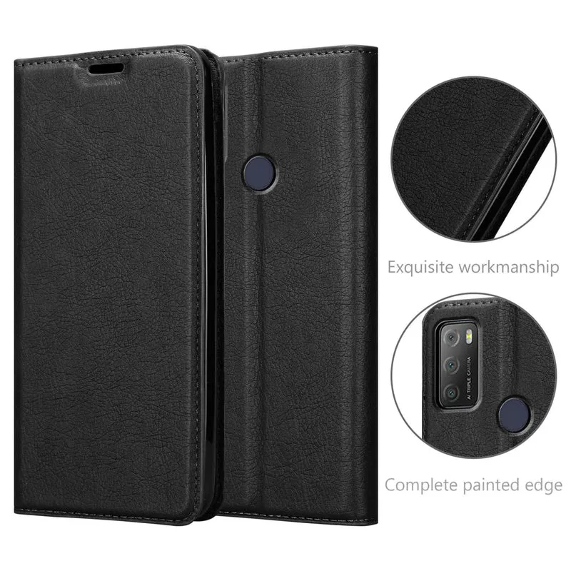 Cadorabo Hülle kompatibel mit Alcatel 1S 2021 / 3L 2021 Schutzhülle mit Magnetverschluss, Standfunktion und Kartenfach