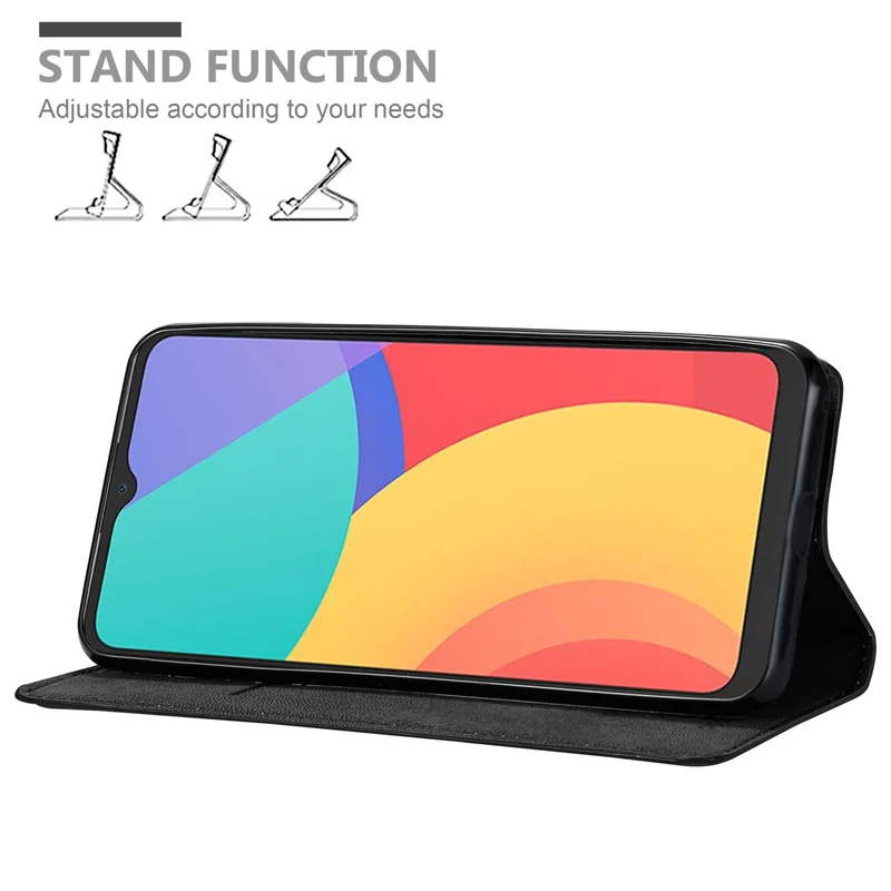 Cadorabo Hülle kompatibel mit Alcatel 1S 2021 / 3L 2021 Schutzhülle mit Magnetverschluss, Standfunktion und Kartenfach