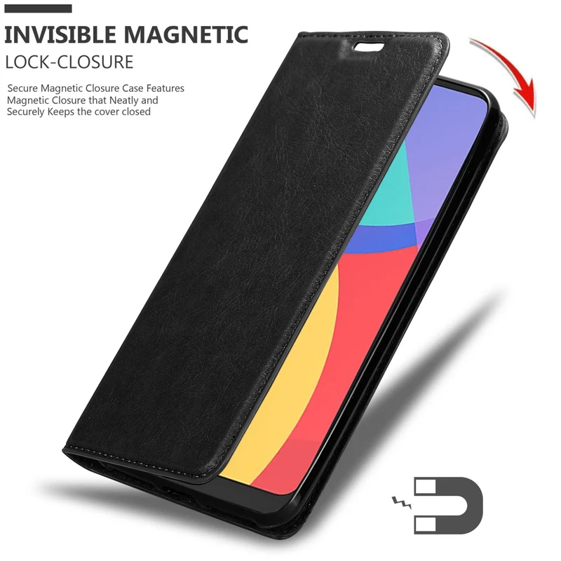 Cadorabo Hülle kompatibel mit Alcatel 1S 2021 / 3L 2021 Schutzhülle mit Magnetverschluss, Standfunktion und Kartenfach
