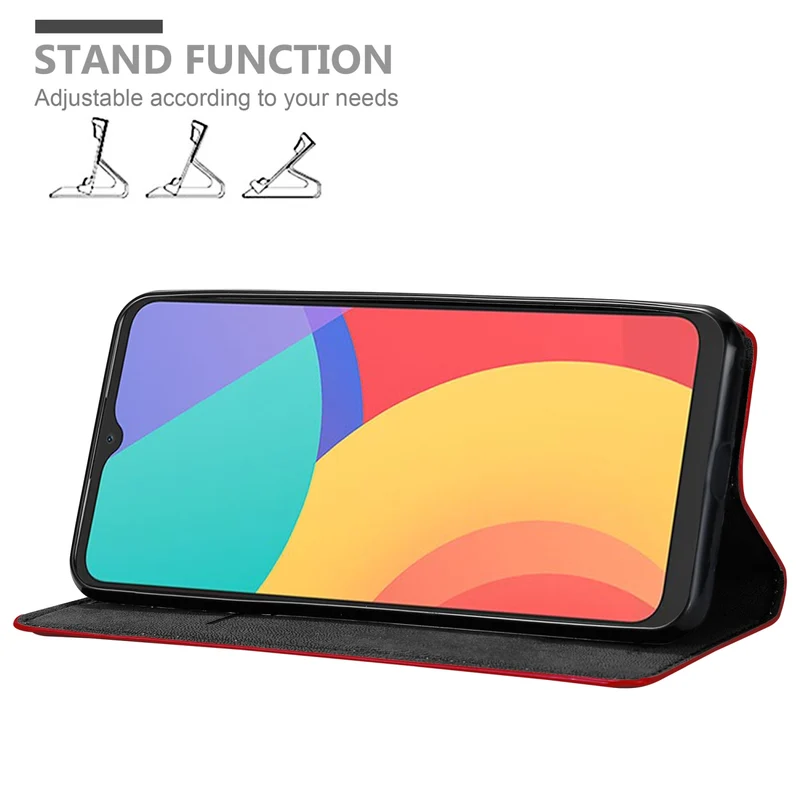 Cadorabo Hülle kompatibel mit Alcatel 1S 2021 / 3L 2021 Schutzhülle mit Magnetverschluss, Standfunktion und Kartenfach