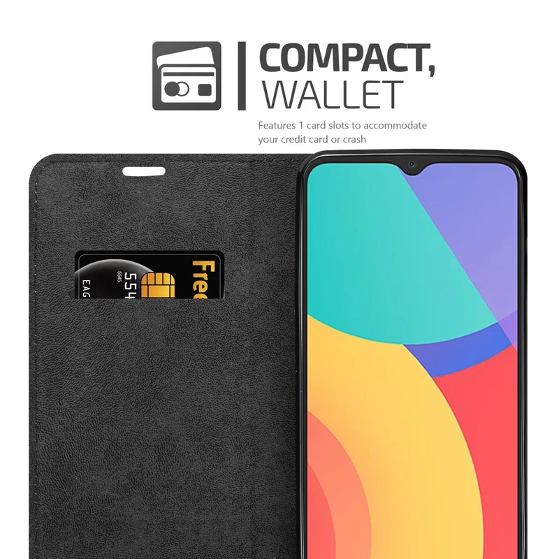 Cadorabo Hülle kompatibel mit Alcatel 1S 2021 / 3L 2021 Schutzhülle mit Magnetverschluss, Standfunktion und Kartenfach