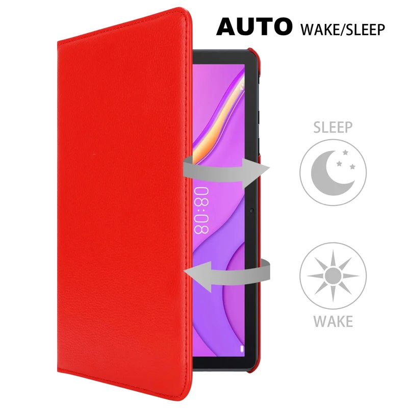 Cadorabo Tablet Hülle kompatibel mit Huawei MatePad T 10 (9.7 Zoll) / T 10s (10.1 Zoll) Schutzhülle OHNE Auto Wake Up, mit Standfunktion und Gummiband Verschluss