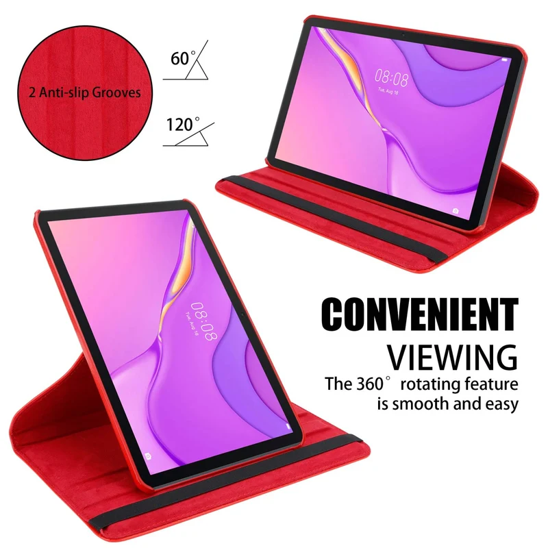 Cadorabo Tablet Hülle kompatibel mit Huawei MatePad T 10 (9.7 Zoll) / T 10s (10.1 Zoll) Schutzhülle OHNE Auto Wake Up, mit Standfunktion und Gummiband Verschluss