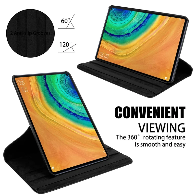 Cadorabo Tablet Hülle kompatibel mit Huawei MatePad PRO (10.8 Zoll) Schutzhülle OHNE Auto Wake Up, mit Standfunktion und Gummiband Verschluss
