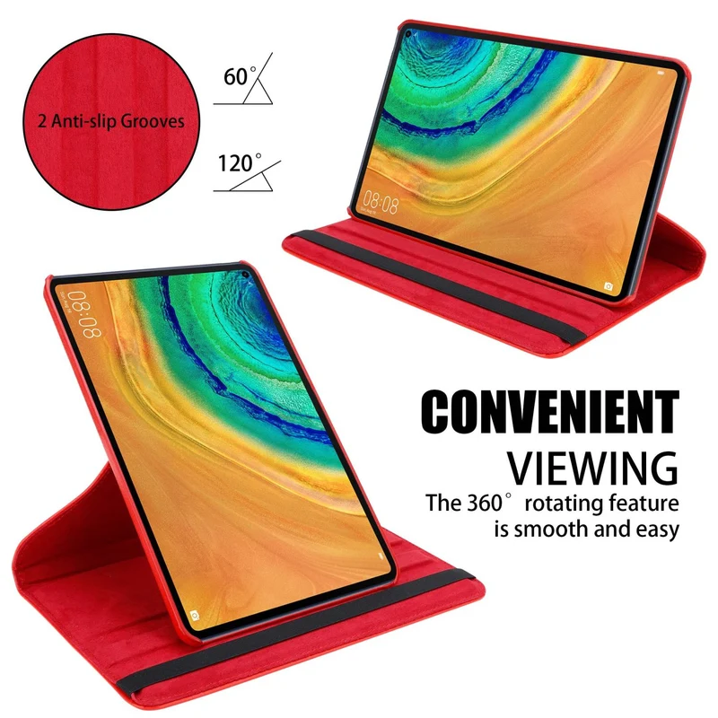 Cadorabo Tablet Hülle kompatibel mit Huawei MatePad PRO (10.8 Zoll) Schutzhülle OHNE Auto Wake Up, mit Standfunktion und Gummiband Verschluss