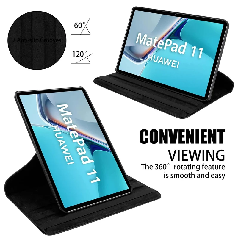 Cadorabo Tablet Hülle kompatibel mit Huawei MatePad 11 (10.95 Zoll) Schutzhülle OHNE Auto Wake Up, mit Standfunktion und Gummiband Verschluss