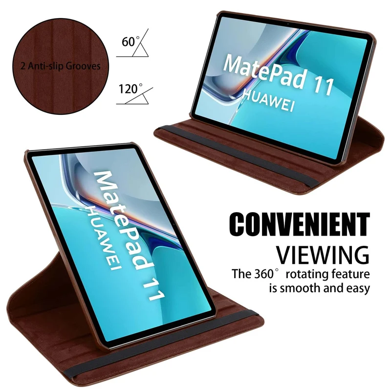 Cadorabo Tablet Hülle kompatibel mit Huawei MatePad 11 (10.95 Zoll) Schutzhülle OHNE Auto Wake Up, mit Standfunktion und Gummiband Verschluss