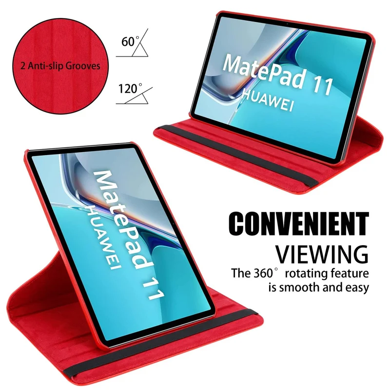 Cadorabo Tablet Hülle kompatibel mit Huawei MatePad 11 (10.95 Zoll) Schutzhülle OHNE Auto Wake Up, mit Standfunktion und Gummiband Verschluss